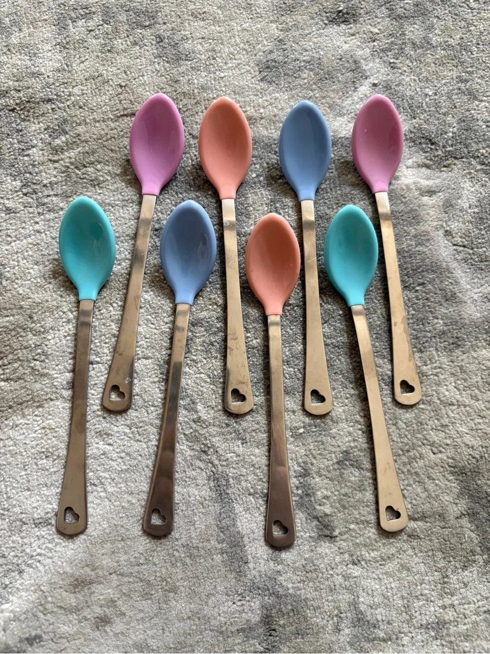 Silicone-Tipped Baby Spoons - Pastel Mix (Set of 8)